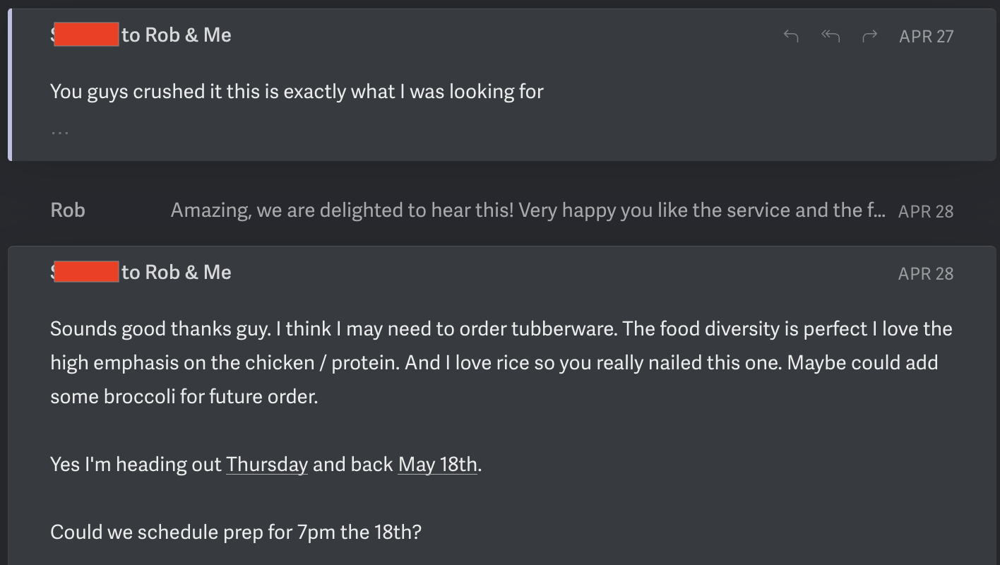 No more meal planning